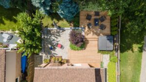 Aerial View of Back Garden