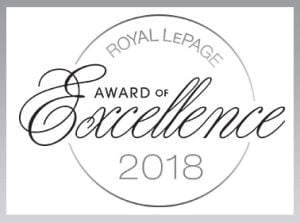 Royal LePage Award of Excellence 2018